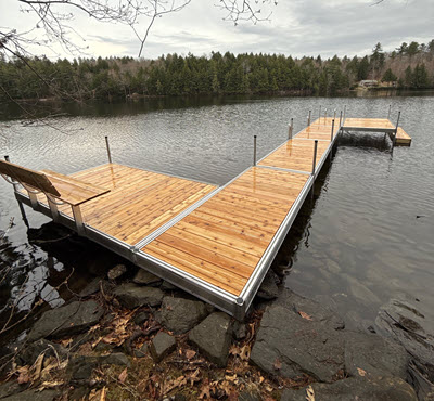 Stationary Aluminum with Cedar