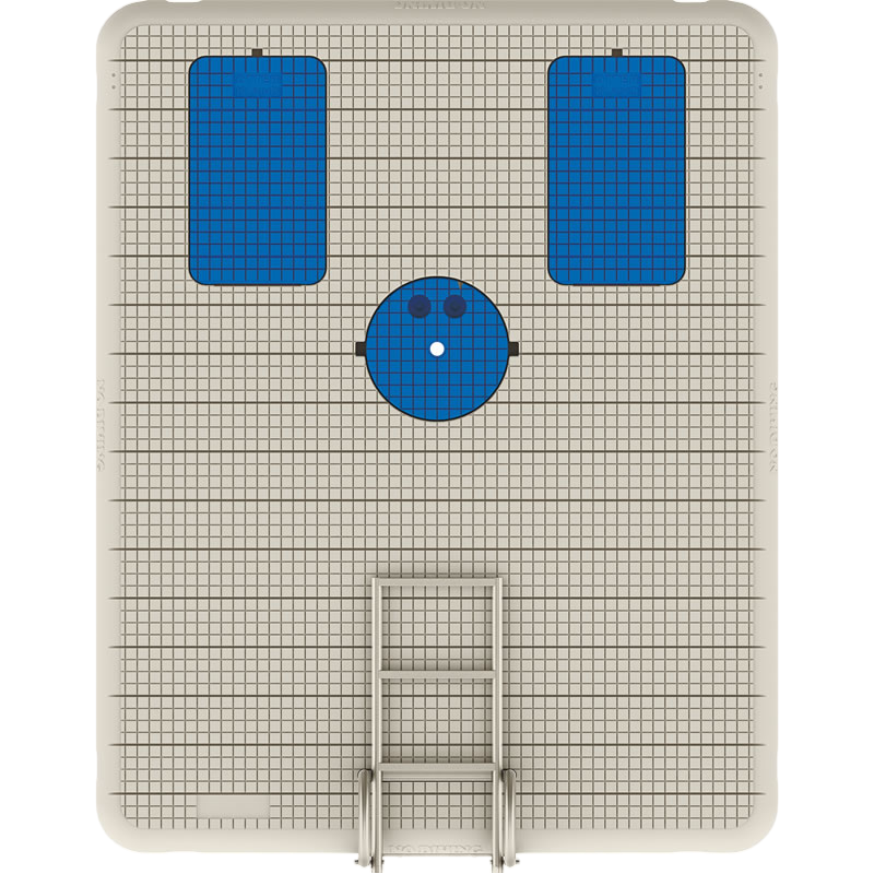 Island Swim Raft Beige with Blue Seats