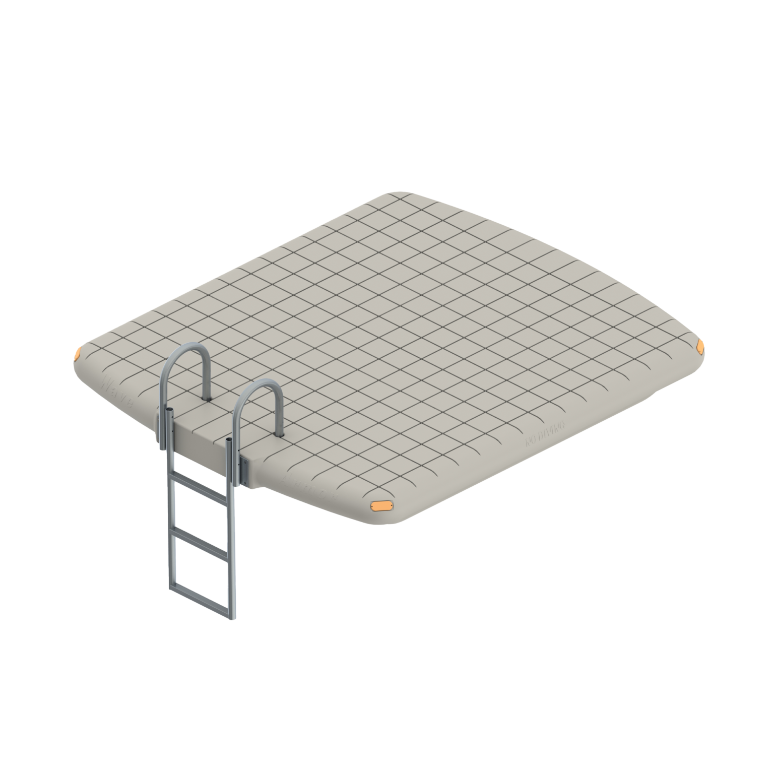 Island Swim Raft Beige with Green Seats