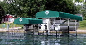 Cantilever Lift with boat