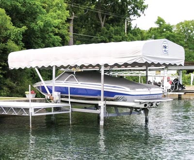 RGC Traditional Boat Lift Canopy Example