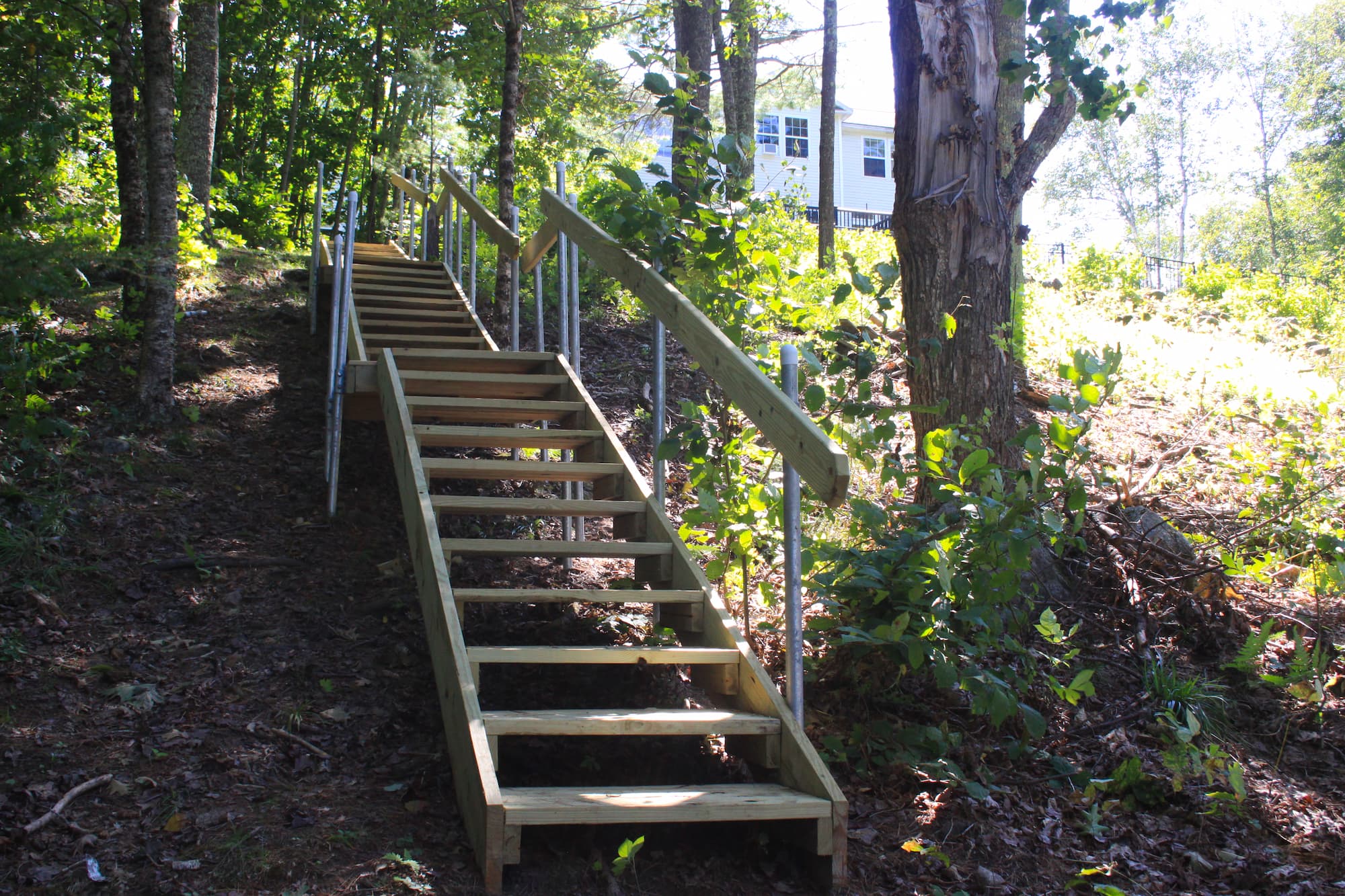 Fine Custom Built Dock Stairs