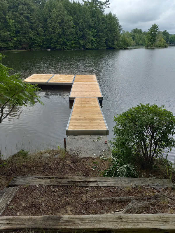 Floating Aluminum with Cedar 1