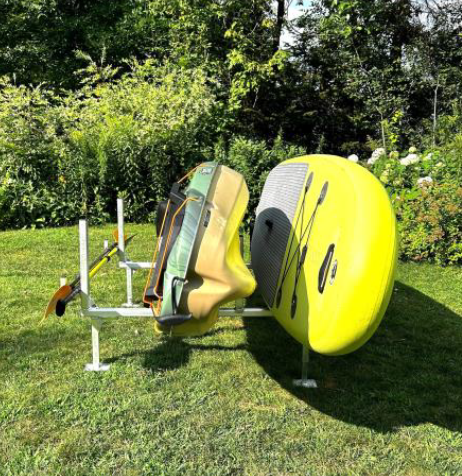 Floor Mounted Kayak Rack 2