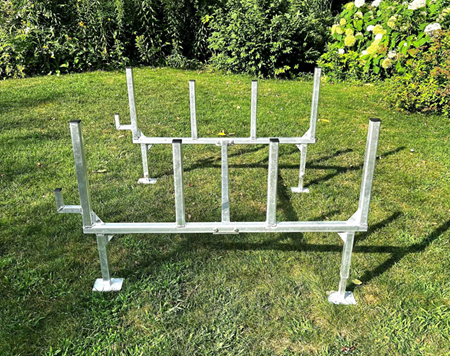 Floor Mounted Kayak Rack 1