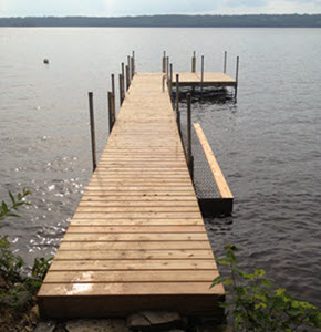 Kick Stationary Wood Dock