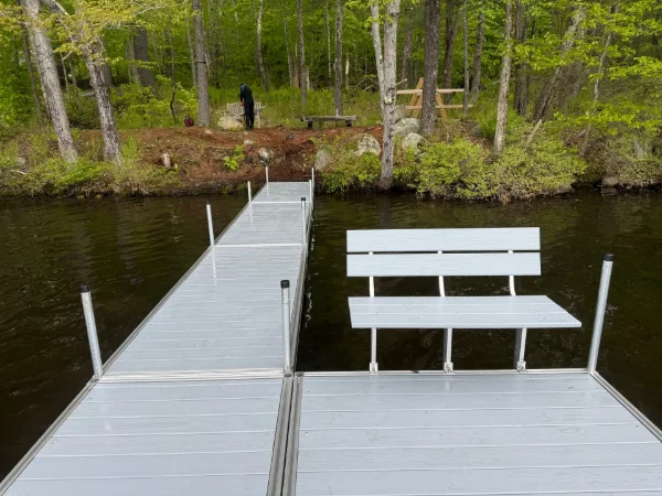 Stationary Aluminum Dock with Lumberock Decking 2