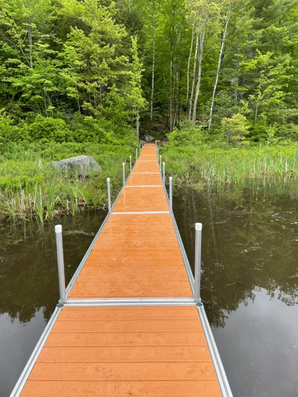 Stationary Aluminum Dock with Lumberock Decking 1
