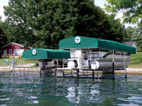 RGC Vertical Aluminum Boat Lift Example 2